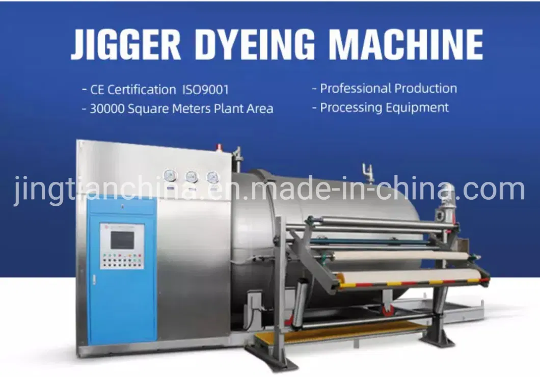 Pressurized Open Width Nylon Fabric Jigger Dyeing Washing Machine