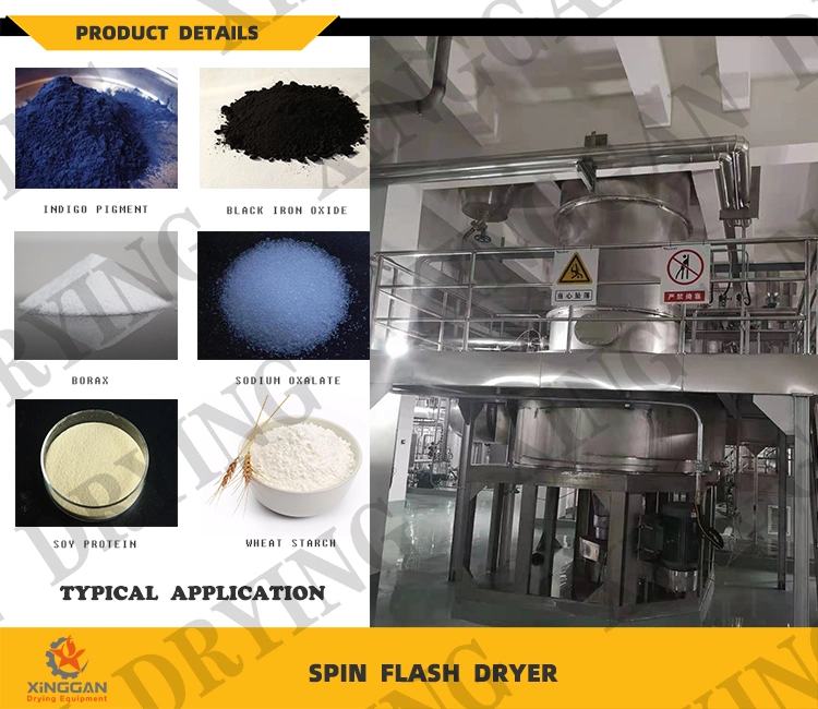 Air Steam Spin Flash Drying Dryer for White Carbon Black /Silicon Dioxide/Atrazine/Pesticides/ Cadmium Laurate, Benzoic Acid, Germicide, Corn Potato Starch